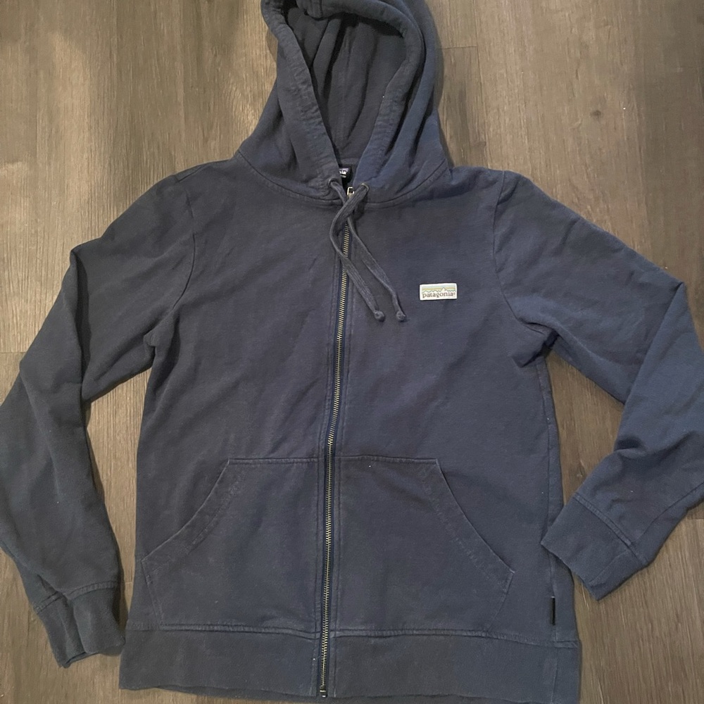 Patagonia terry/lightweight full zip hoodie